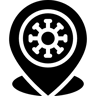 病毒 填充 图标