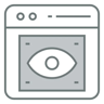 web browser two color icon