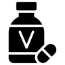 vitamin supplement filled icon