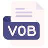arquivo vob plano ícone