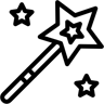 wand line icon