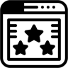 website rating duotone icon