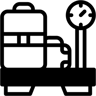 行李秤 双色调 图标