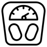 体重秤 线条 图标