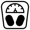 weight scale duotone icon