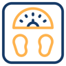 weight scale two color icon