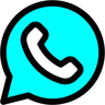 whatsapp çizgisel renk simge