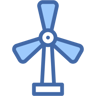 windmill two color icon