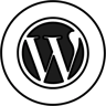 wordpress logo lineal color icon