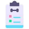 Trainingsplan flach Icon