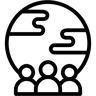 global community line icon