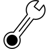 扳手 双色调 图标