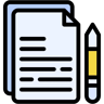 writing lineal color icon