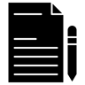 Schreiben gefüllt Icon