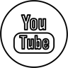 youtube logosu çizgi simge