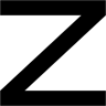 Z filled icon