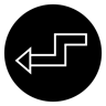 zigzag arrow filled icon